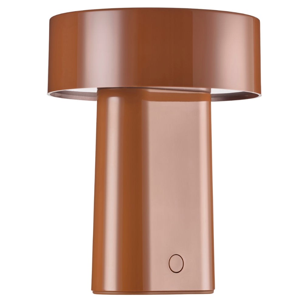 Zone Denmark Hnědá plastová nabíjecí stolní LED lampa Oblong Zone Denmark