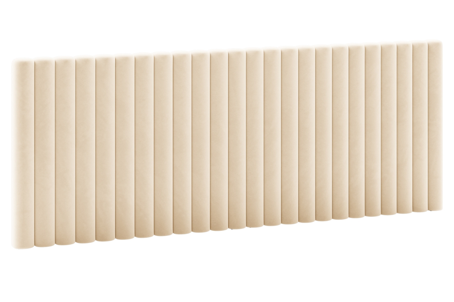 Micadoni Béžové sametové čelo k posteli Mistero 240 cm Micadoni