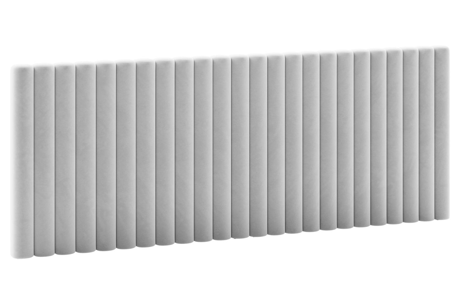 Micadoni Světle šedé sametové čelo k posteli Mistero 240 cm Micadoni