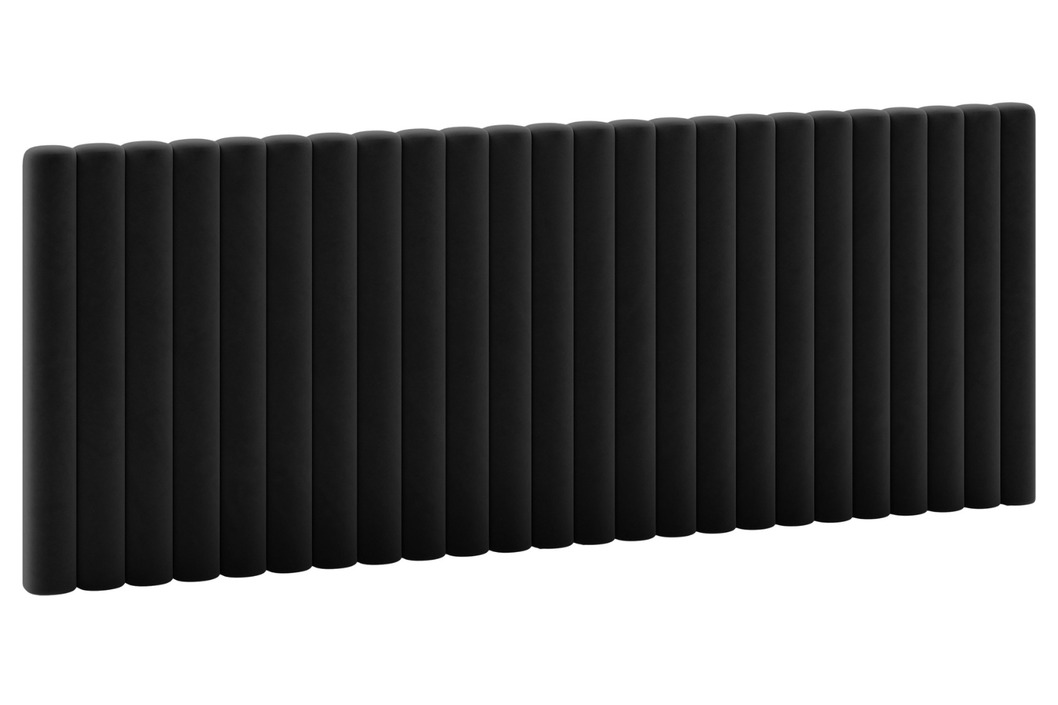 Micadoni Černé sametové čelo k posteli Mistero 240 cm Micadoni