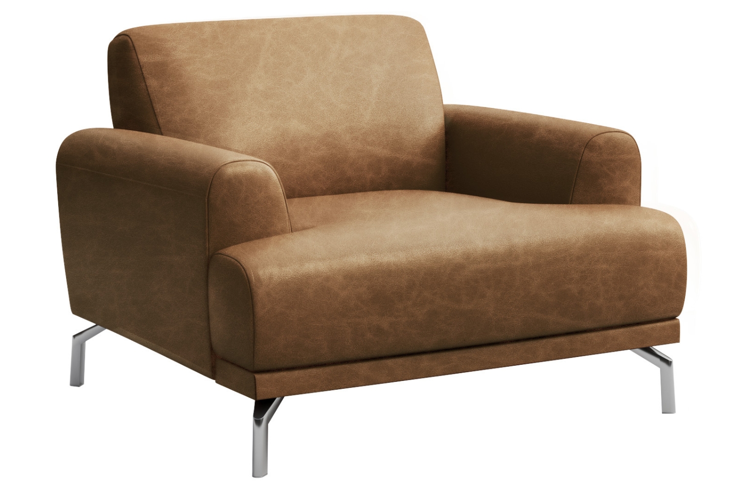 Mesonica Hnědé kožené křeslo Puzo Mesonica