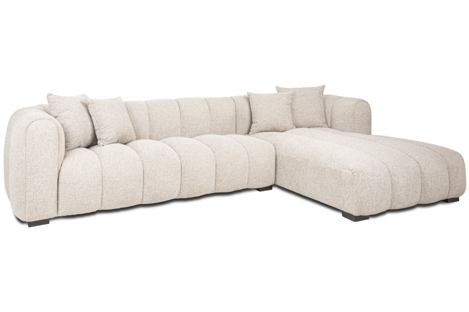 Richmond Béžová rohová pohovka Novaro 305 cm pravá Richmond