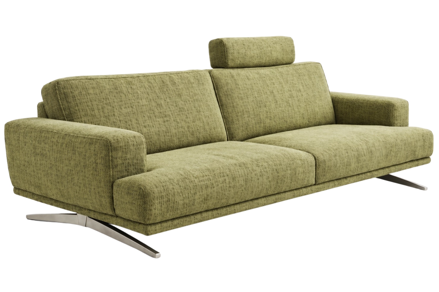 Max Divani Zelená trojmístná pohovka Masseto 242 cm Max Divani