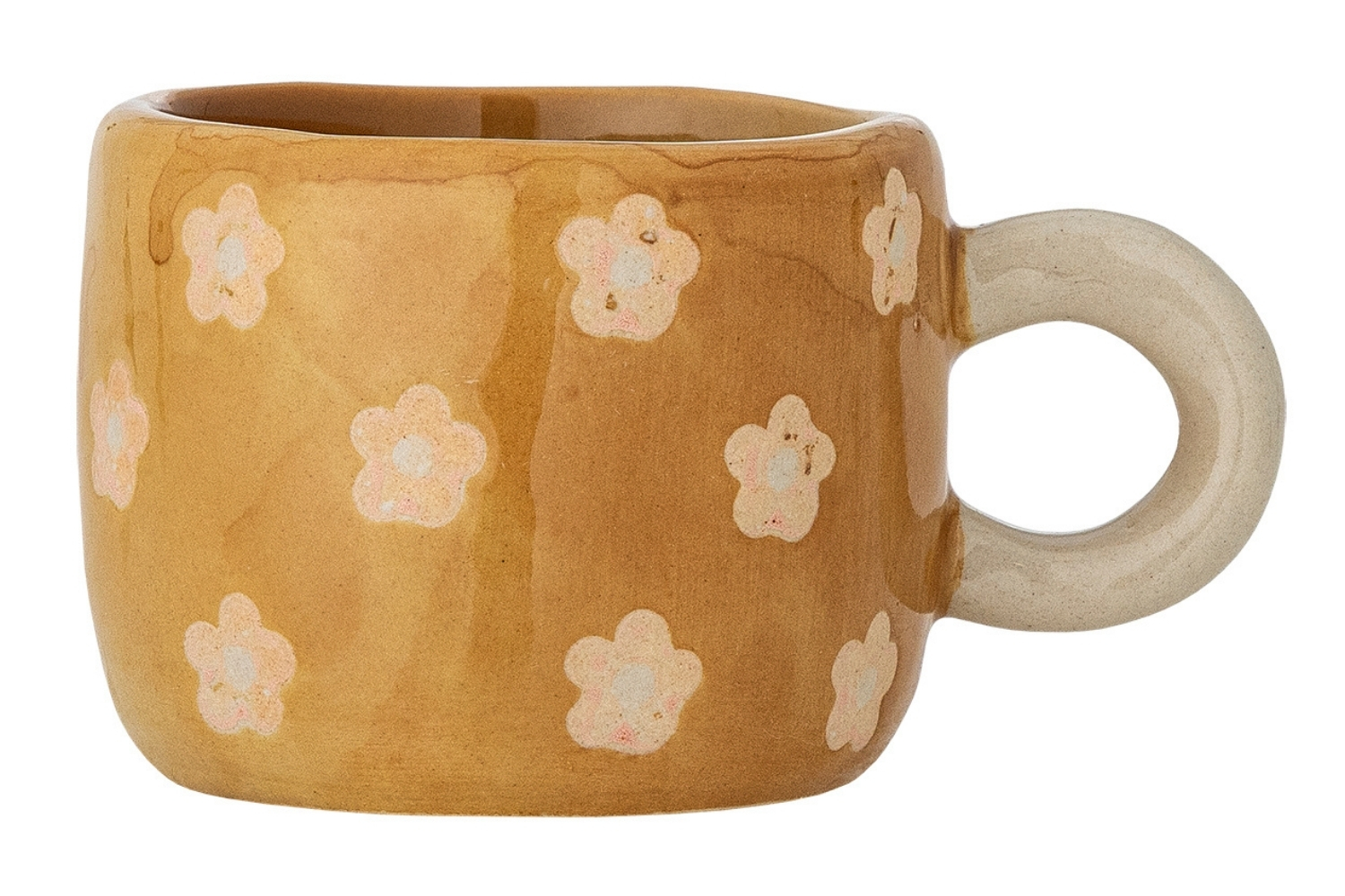 Bloomingville Žlutý keramický hrnek Nini 100 ml Bloomingville