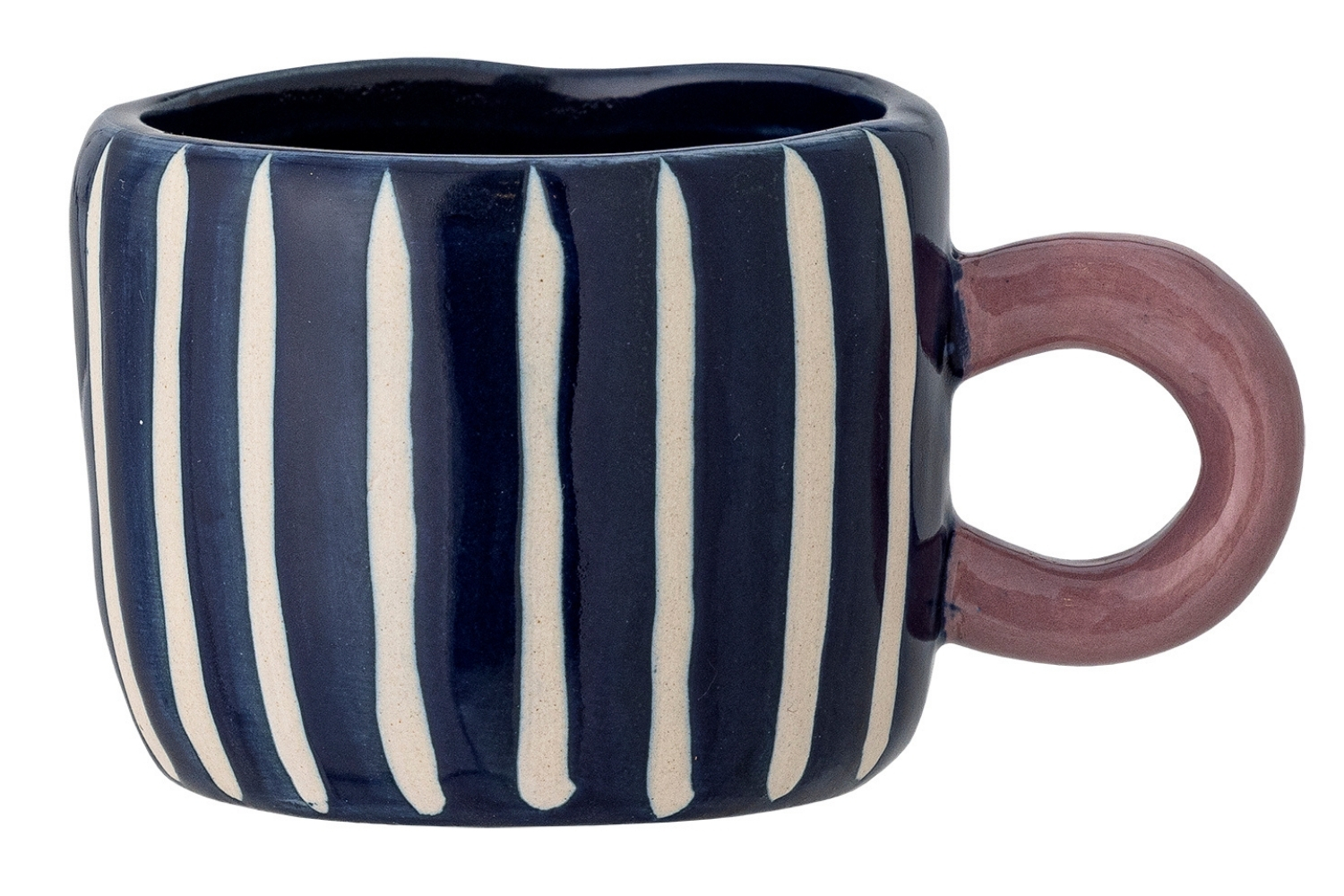 Bloomingville Tmavě modrý keramický hrnek Nini 100 ml Bloomingville