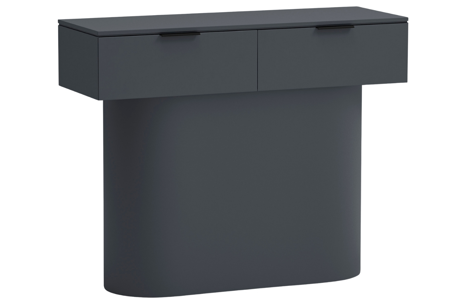 Teulat Antracitově šedý lakovaný toaletní stolek Totem 100 x 36 cm Teulat