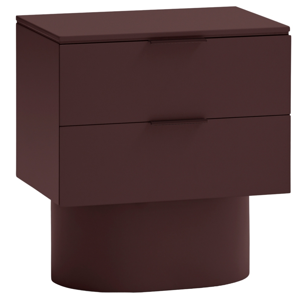 Teulat Vínový lakovaný noční stolek Totem 50 x 37 cm Teulat