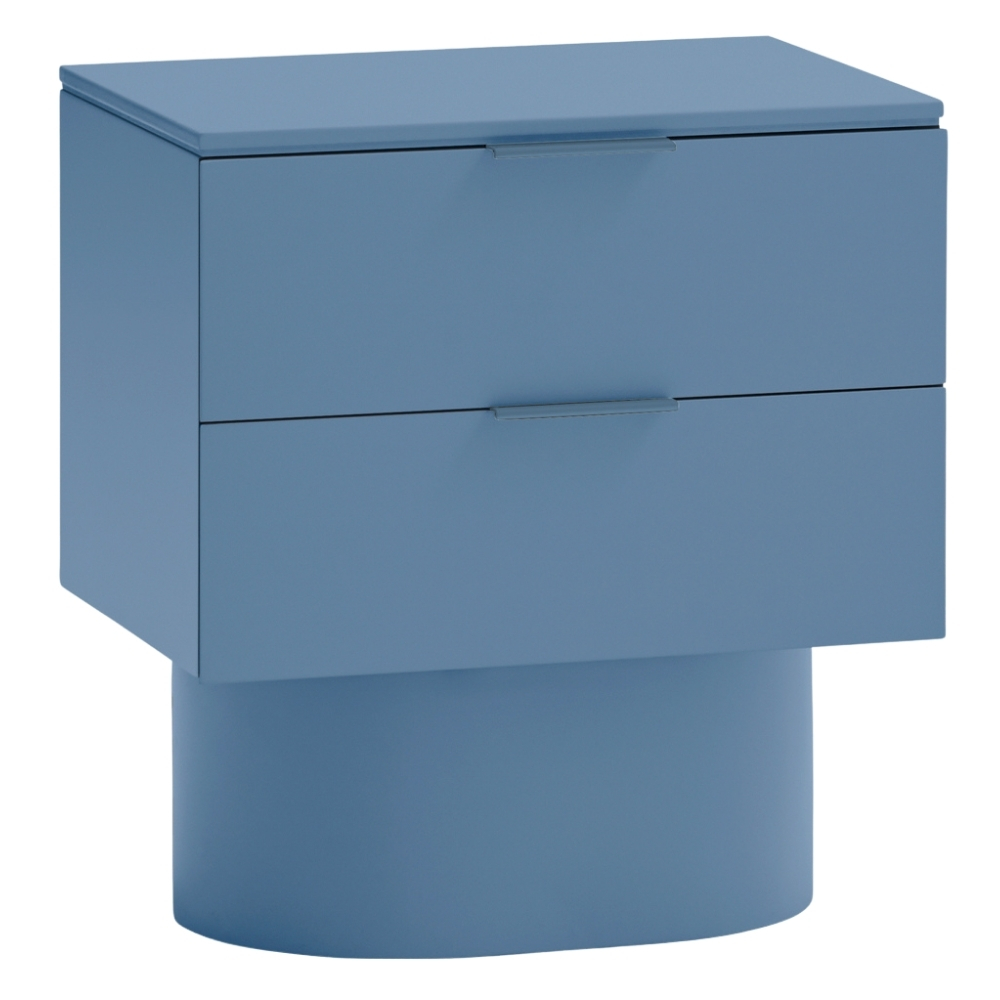Teulat Modrý lakovaný noční stolek Totem 50 x 37 cm Teulat