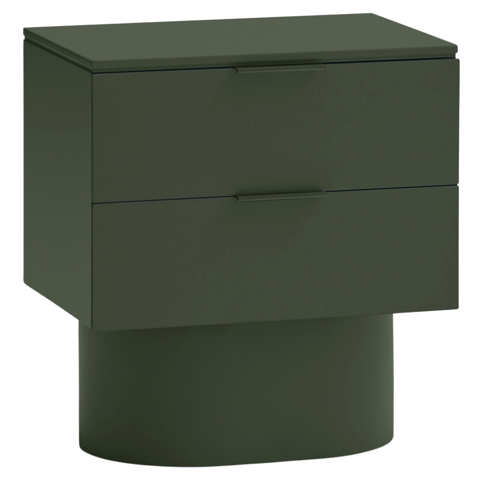 Teulat Zelený lakovaný noční stolek Totem 50 x 37 cm Teulat