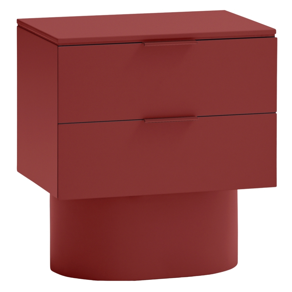 Teulat Červený lakovaný noční stolek Totem 50 x 37 cm Teulat