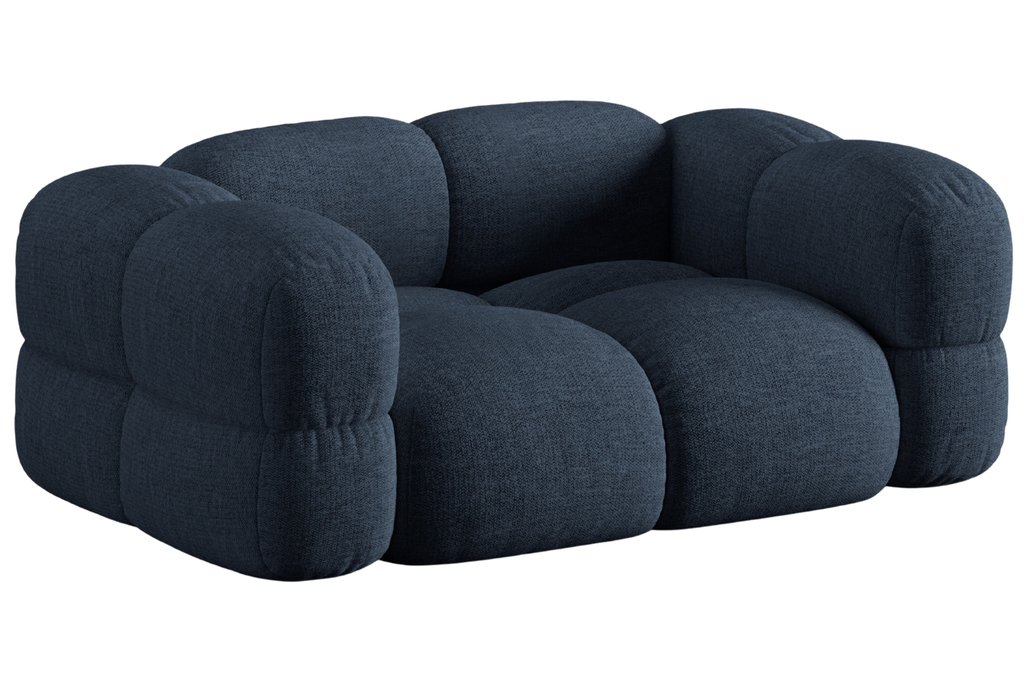 Cosmopolitan Design Tmavě modrá dvoumístná pohovka Loretto 180 cm Cosmopolitan Design