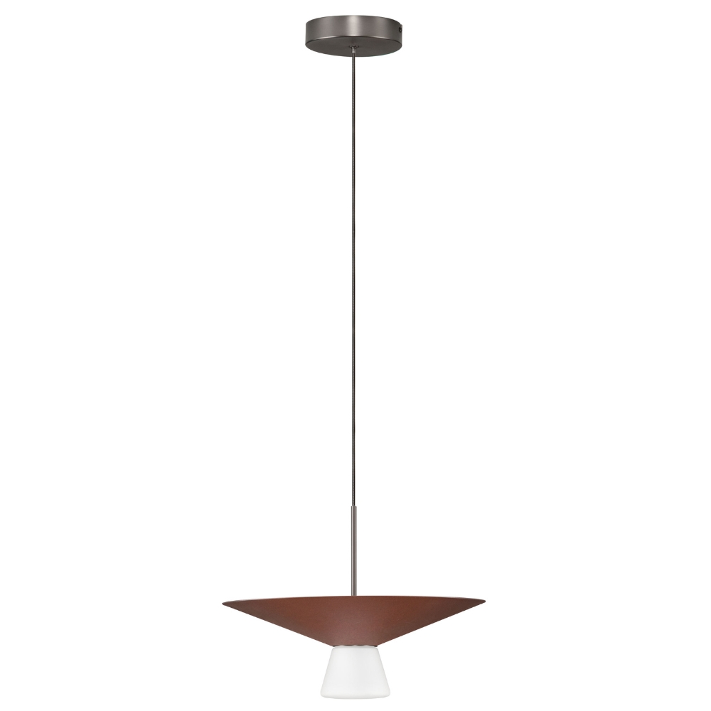 Nova Luce Hnědé závěsné LED světlo Baris 38 cm Nova Luce