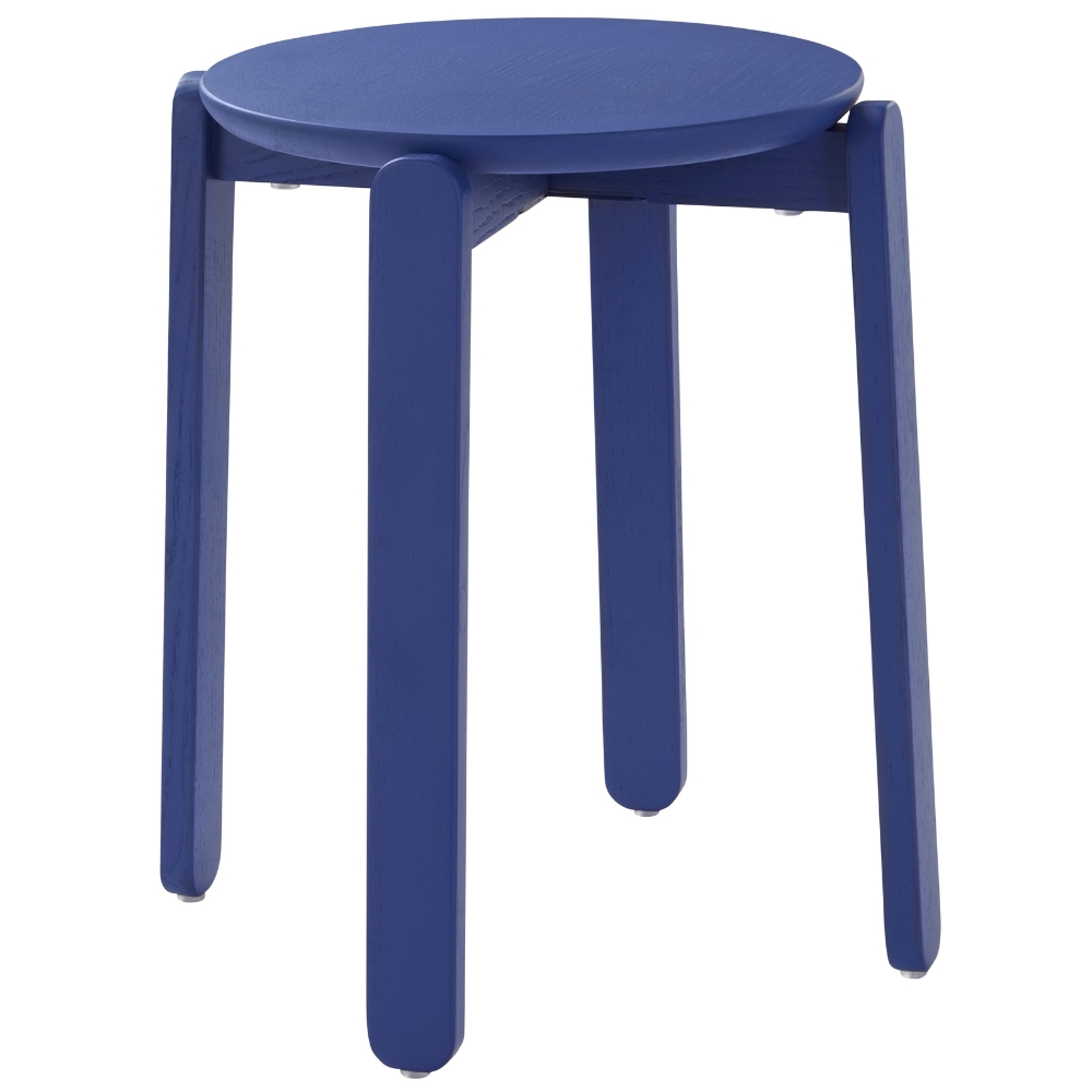 Jotex Modrá dřevěná stolička MALDEN 45 cm Jotex