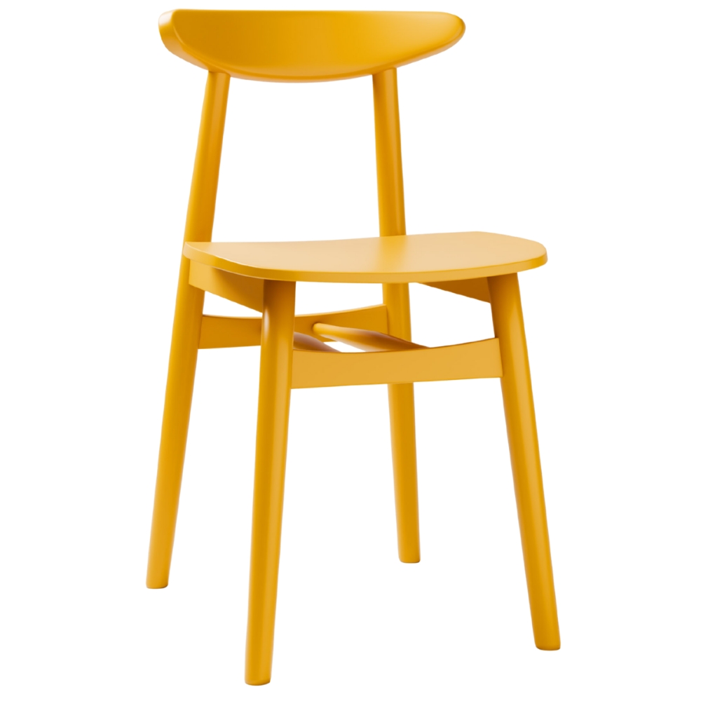 Micadoni Žlutá jídelní židle Elie Micadoni