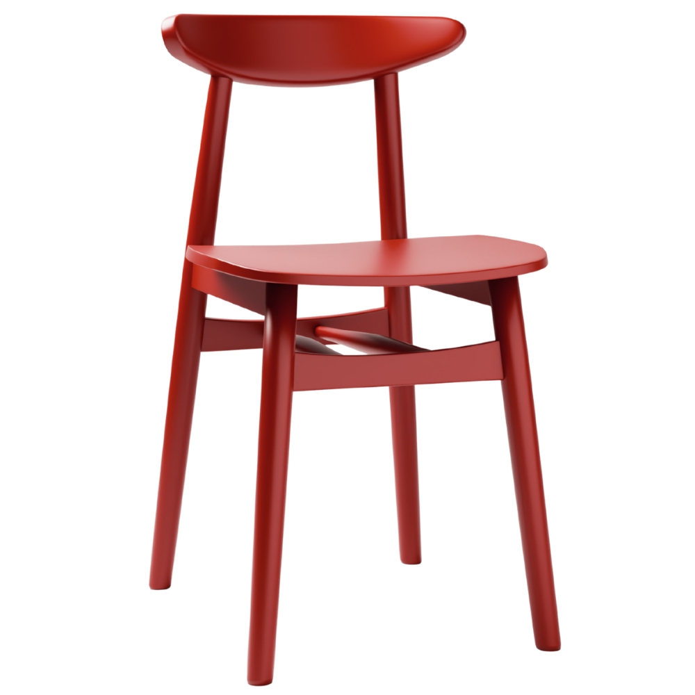 Micadoni Červená jídelní židle Elie Micadoni