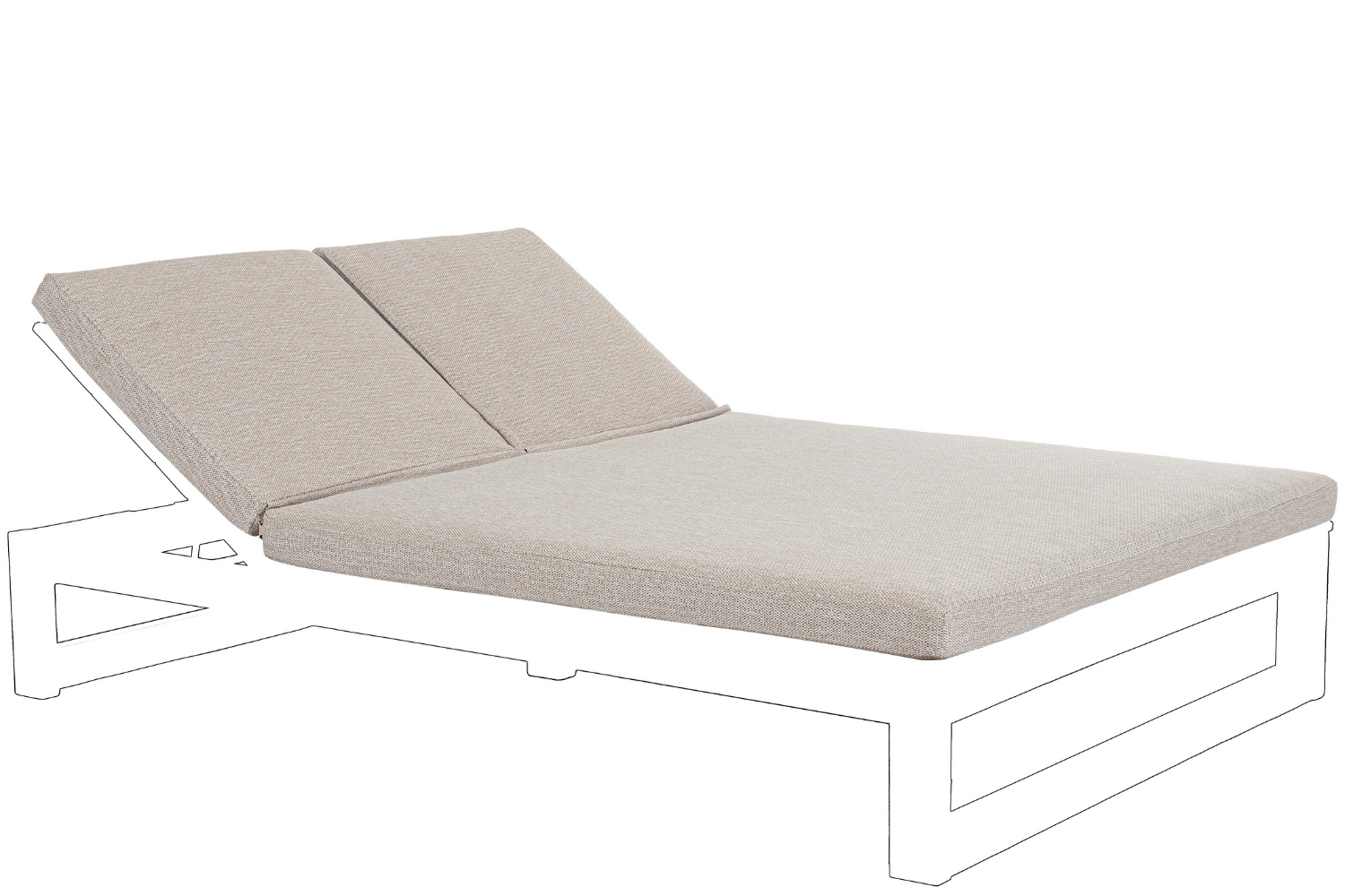 Bizzotto Béžový polštář na dvojlehátko Honolulu Bizzotto