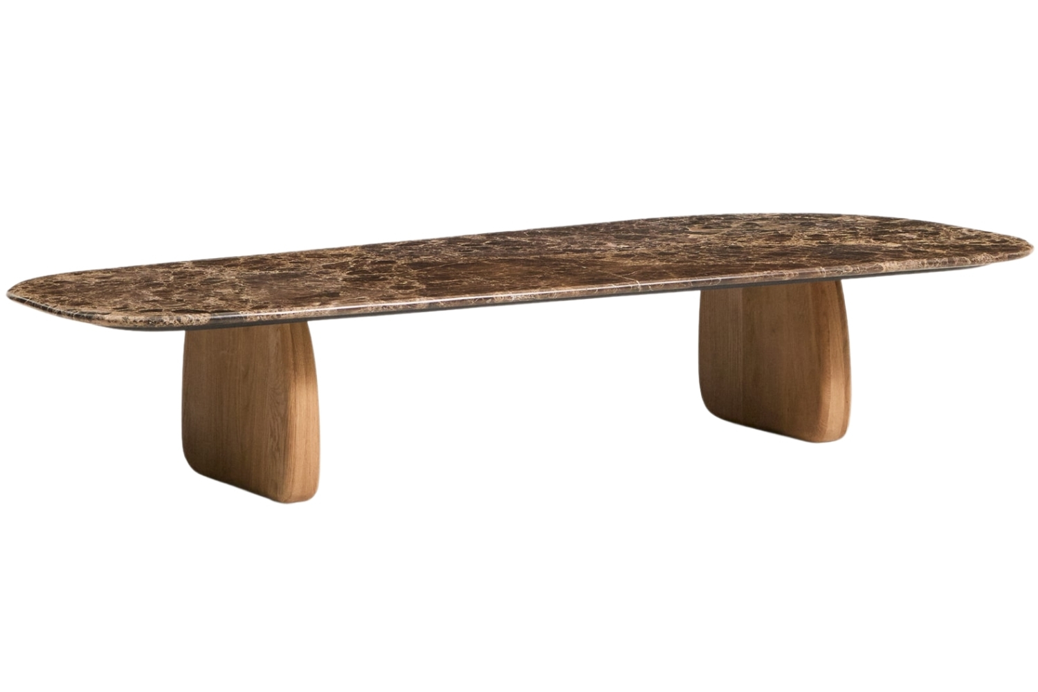 Kave Home Hnědý mramorový konferenční stolek Pirita 147 x 65 cm Kave Home