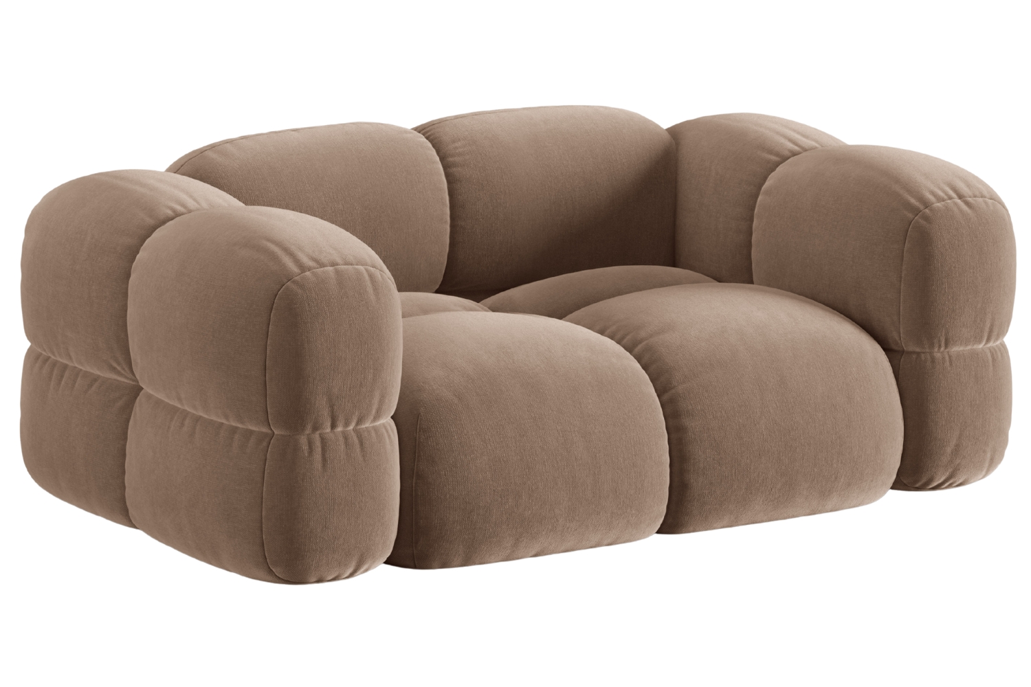 Cosmopolitan Design Tmavě béžová sametová dvoumístná pohovka Loretto 180 cm Cosmopolitan Design