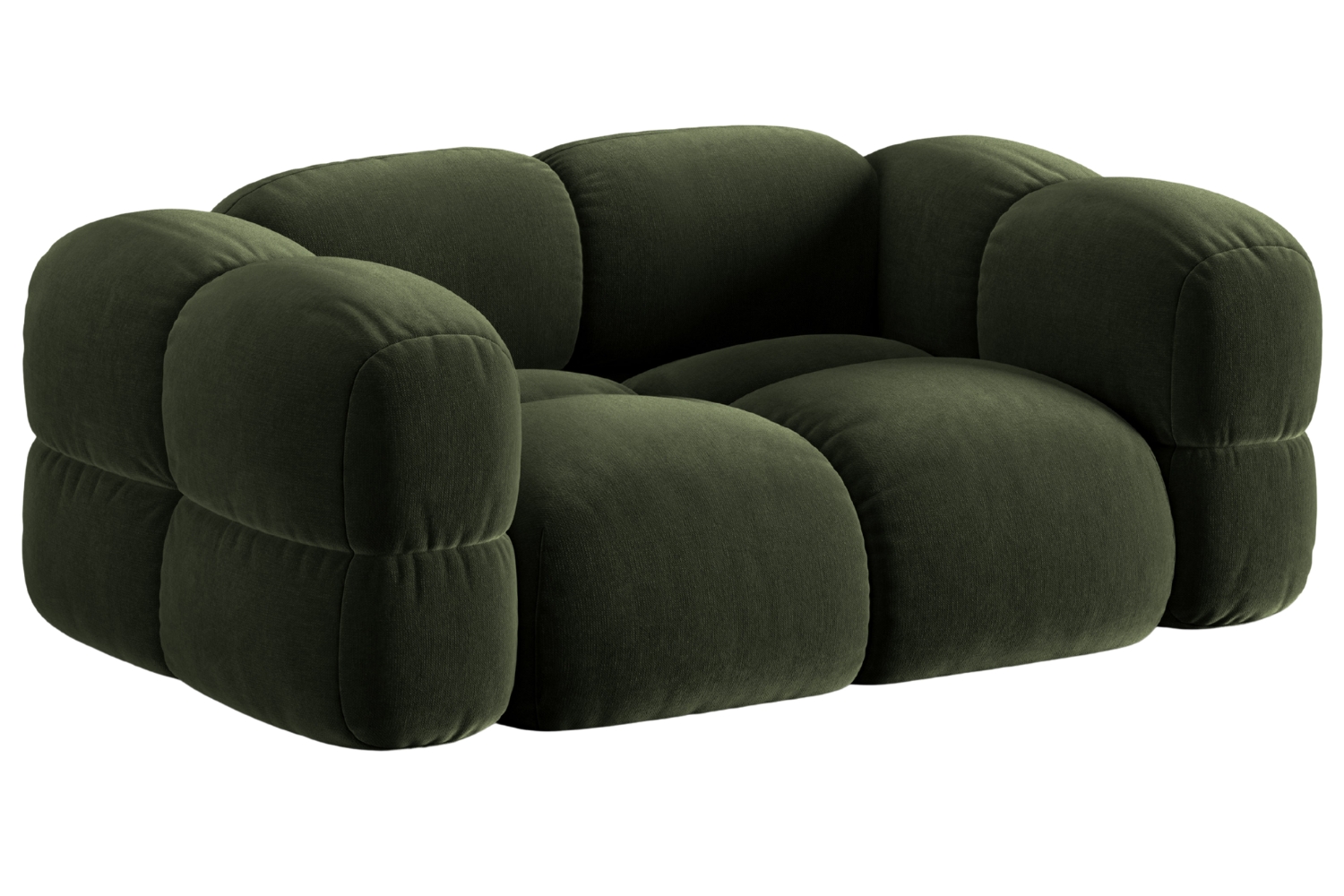 Cosmopolitan Design Zelená sametová dvoumístná pohovka Loretto 180 cm Cosmopolitan Design