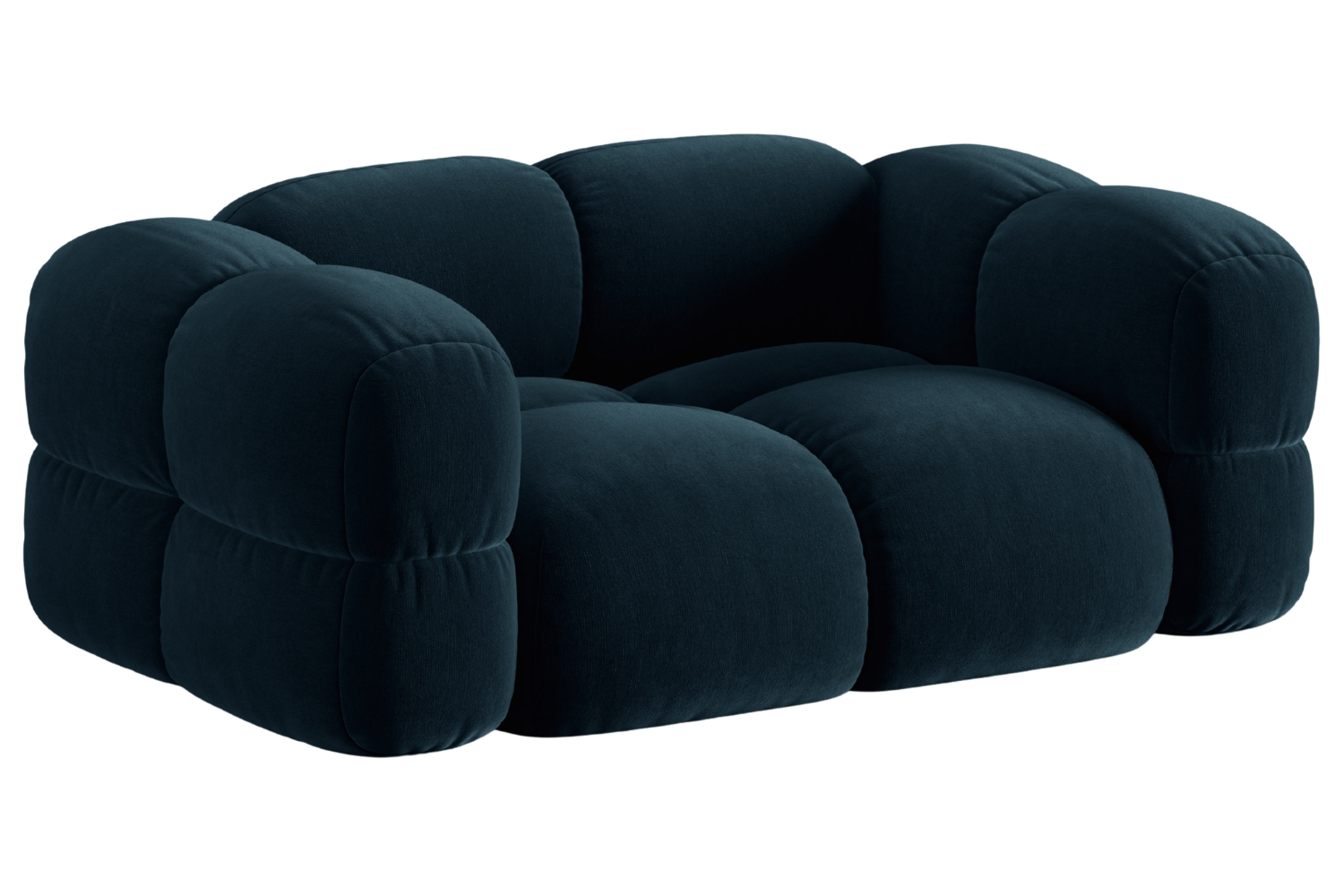 Cosmopolitan Design Tmavě modrá sametová dvoumístná pohovka Loretto 180 cm Cosmopolitan Design