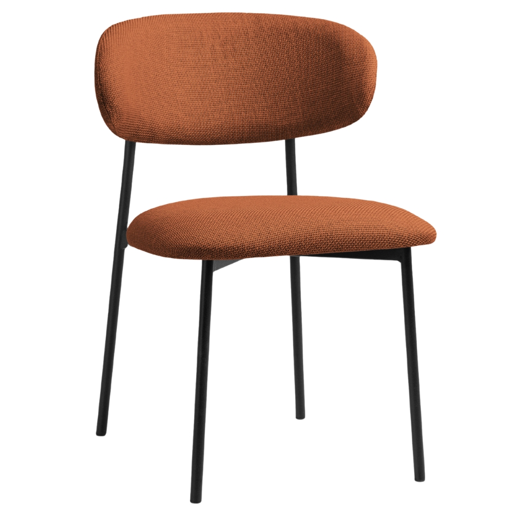 Micadoni Terakotově oranžová jídelní židle Nina Micadoni