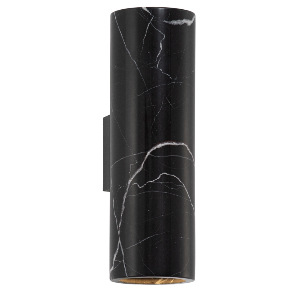 Nova Luce Černé mramorové nástěnné světlo Olvio Nova Luce