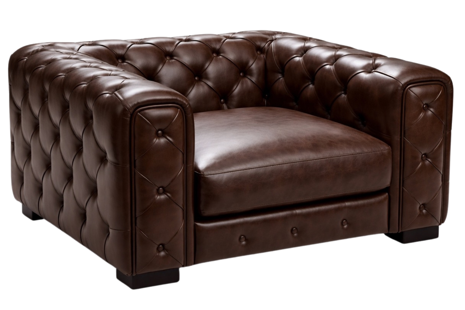 Max Divani Hnědé kožené křeslo Ingrid 100 Max Divani