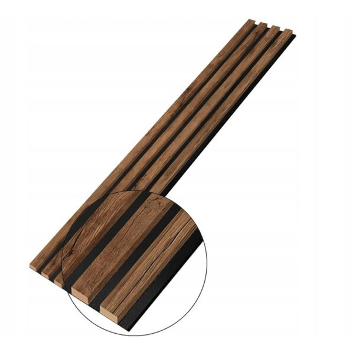 Designový akustický panel Dub Delano - 18 cm - 4 lamely