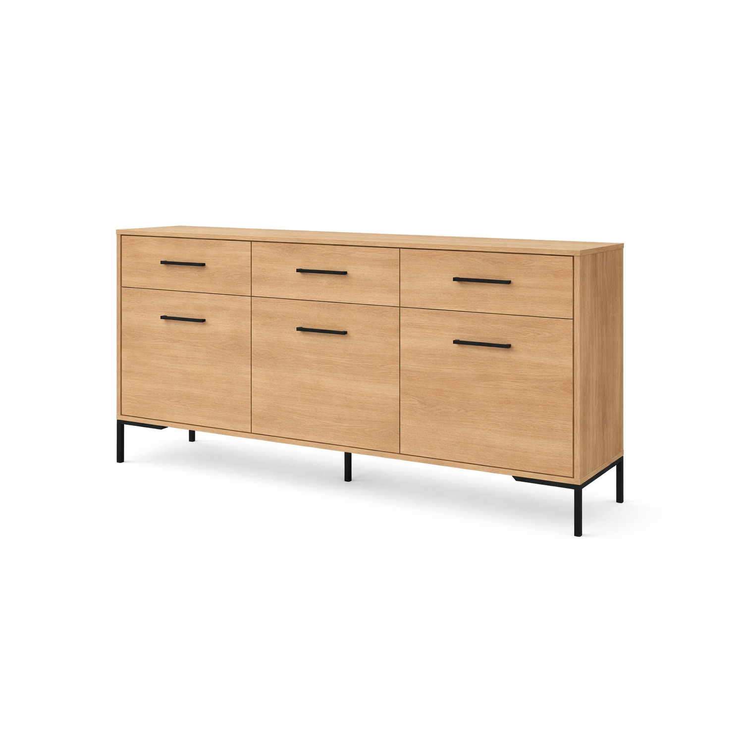 Komoda na nožičkách 3S3D - dub artisan