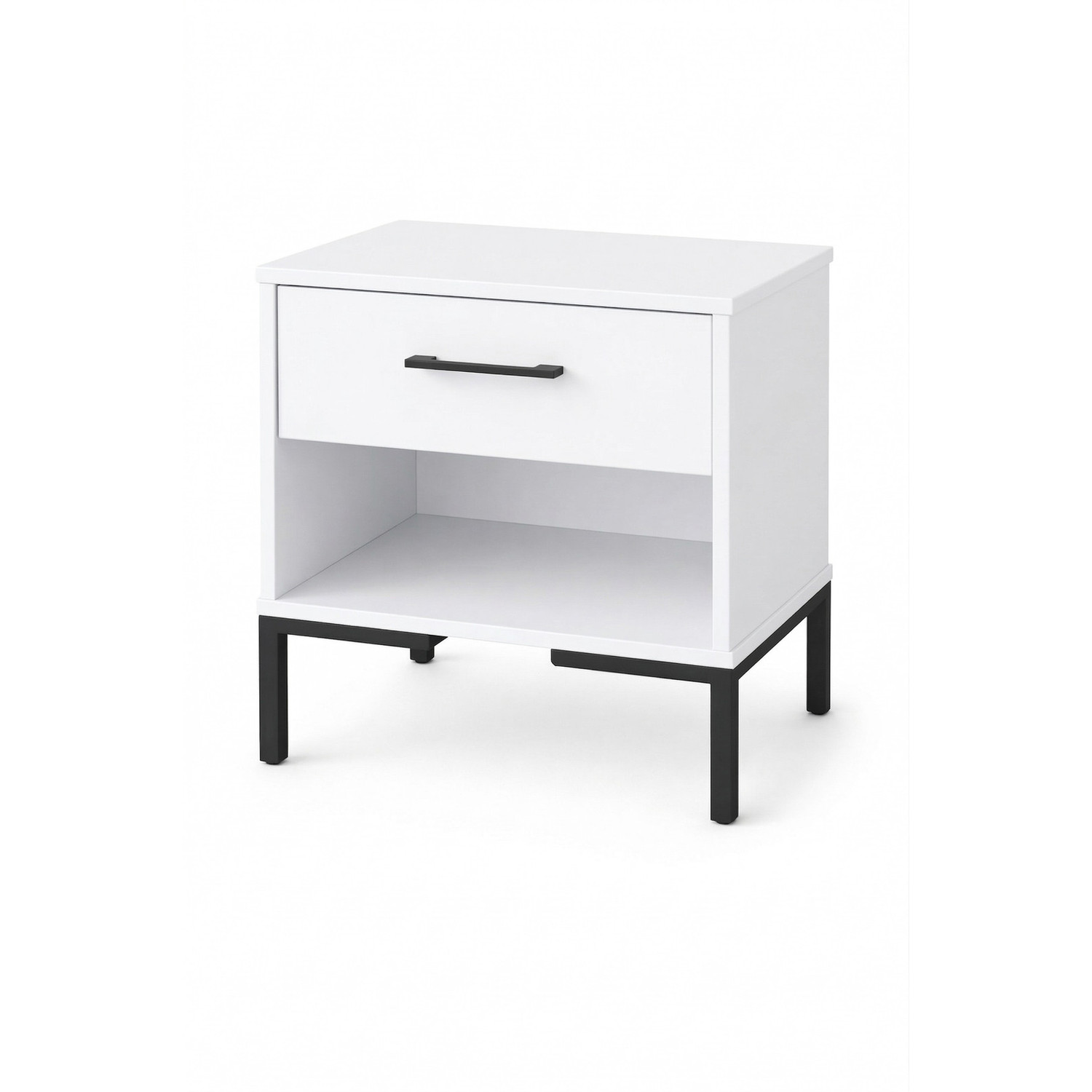 Noční stolek na nožičkách - bílá