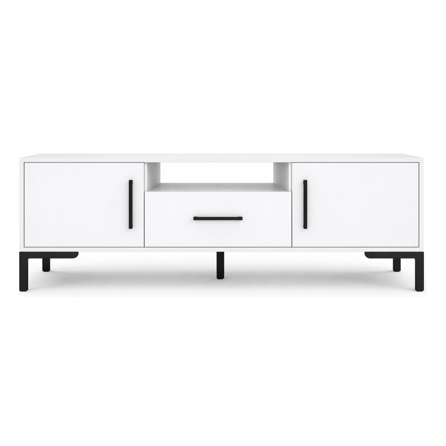 Televizní stolek RTV na nožičkách - bílá