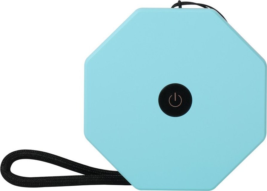 Bílá/tyrkysová přenosná světelná dekorace na USB ø 8 cm Twist – Gingko Gingko