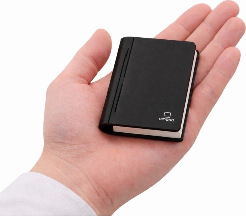 Černá přenosná světelná dekorace na USB BookLight – Gingko Gingko