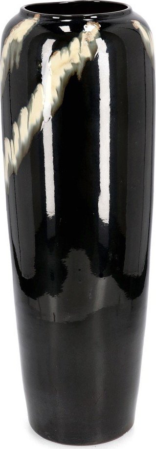 Černá terakotová ručně vyrobená/vysoká váza (výška 81 cm) Coira – Bizzotto Bizzotto