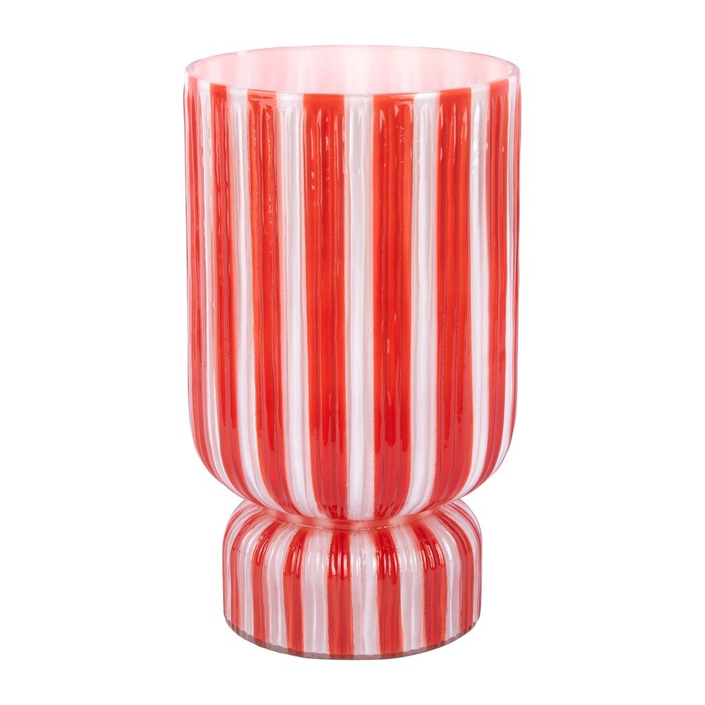 Červená skleněná váza (výška 26 cm) Rayado Retro – PT LIVING PT LIVING