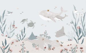 Dětsk&aacute; tapeta 400 cm x 248 cm Dreamy Seabed &ndash; Lilipinso Lilipinso