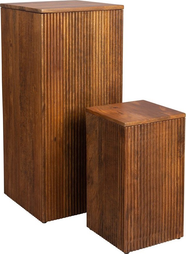 Dřevěné stojany na květiny v sadě 2 ks (výška 80 cm) Ribble – Dutchbone Dutchbone