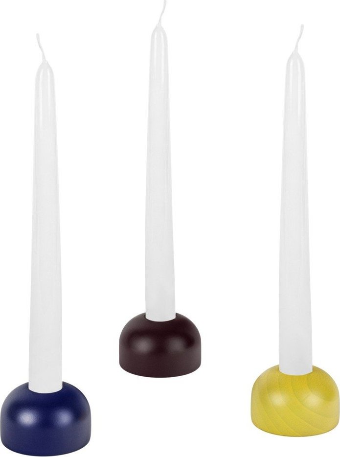 Dřevěné svícny v sadě 3 ks Lums – noo.ma NOO.MA