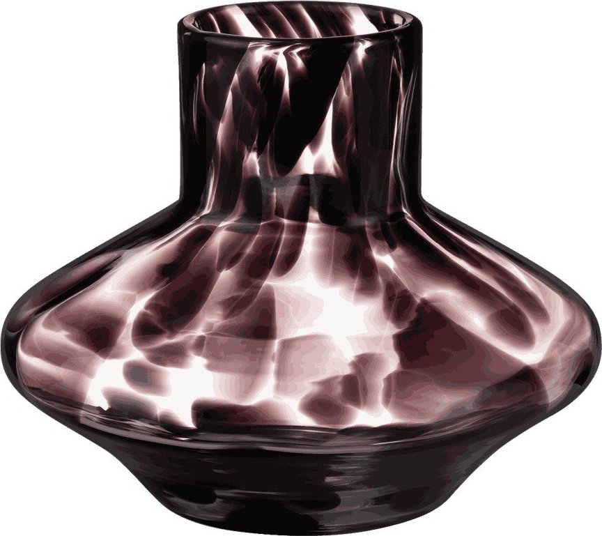 Hnědá skleněná ručně vyrobená váza (výška 28 cm) Glom – noo.ma NOO.MA