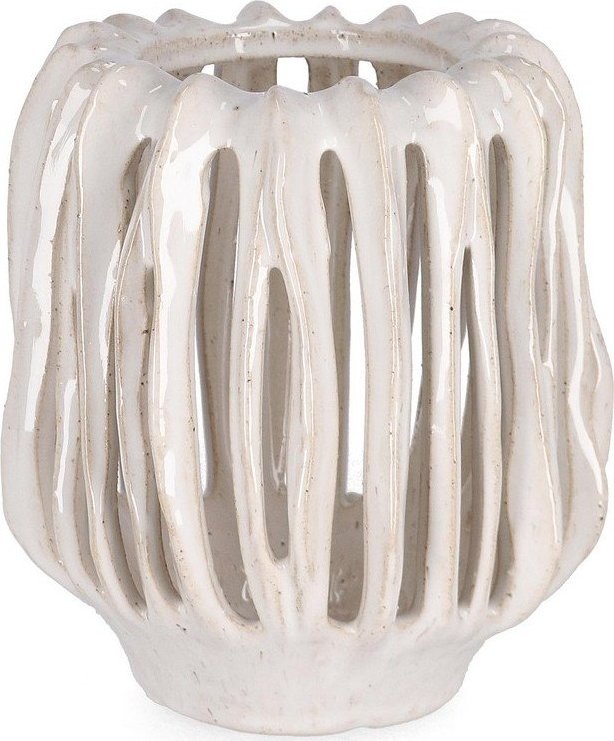 Krémová keramická ručně vyrobená váza (výška 17 cm) Naoko – Bizzotto Bizzotto