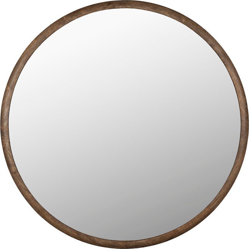 Nástěnné zrcadlo s dřevěným rámem ø 80 cm Gale – Dutchbone Dutchbone