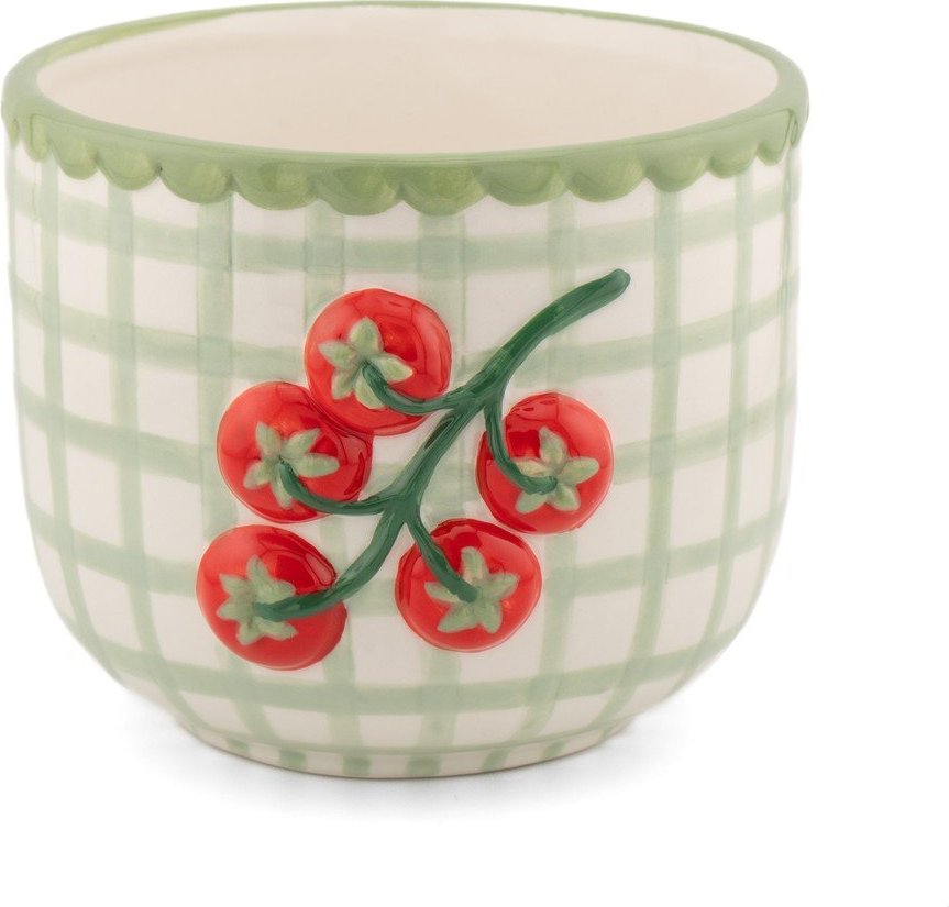 Porcelánový ručně malovaný obal na květináč ø 12 cm Tomato – Sass & Belle Sass & Belle