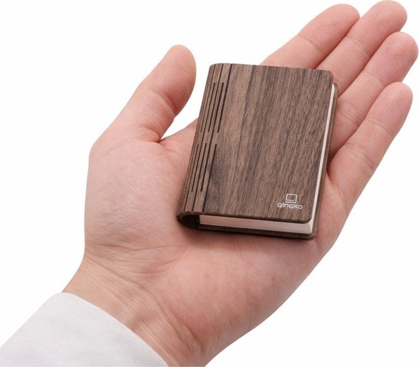 Přenosná světelná dekorace na USB v tmavě přírodní barvě BookLight – Gingko Gingko