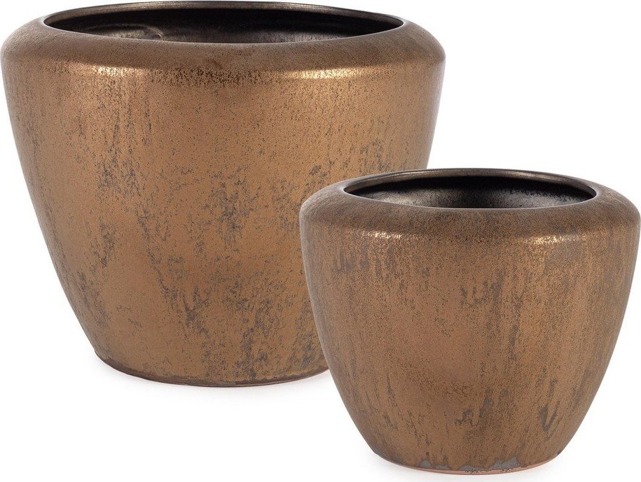 Ručně vyrobené květináče v sadě 2 ks z terakoty ø 39 cm Pathom – Bizzotto Bizzotto