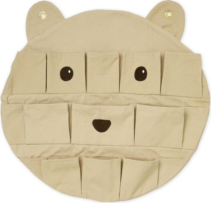Světle hnědý látkový dětský organizér na hračky 50x5x50 cm Bear – Cam Cam Copenhagen Cam Cam Copenhagen