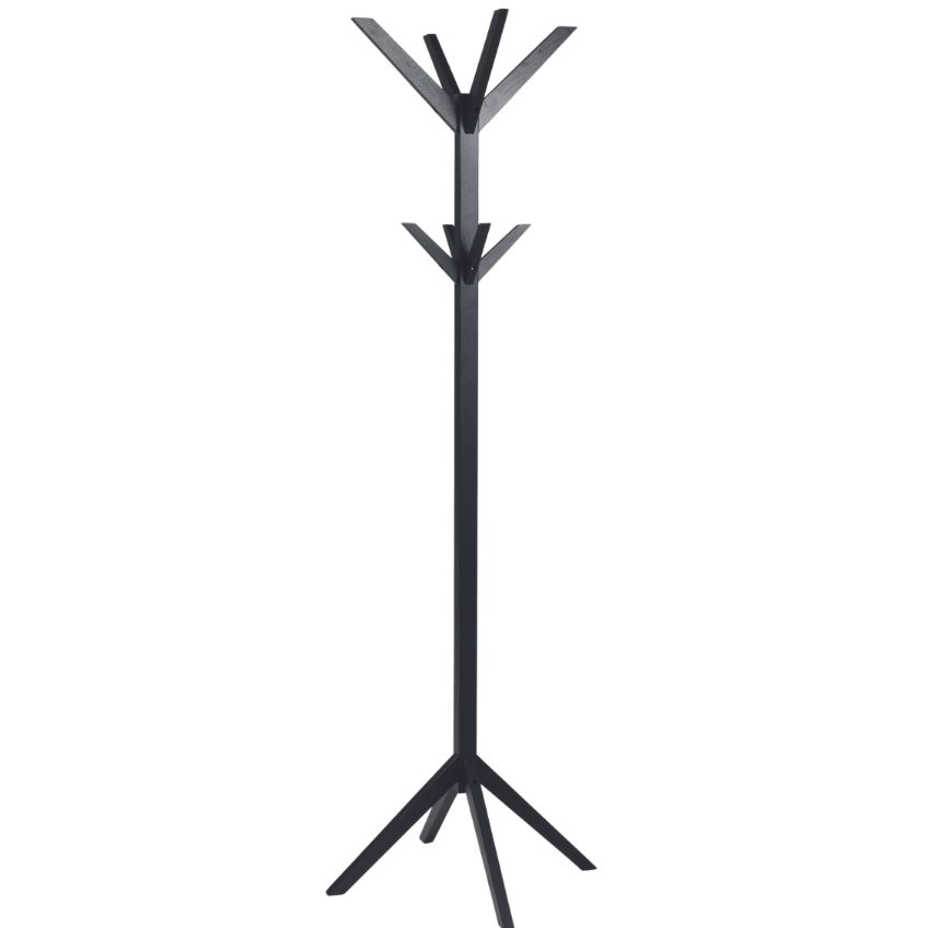 Rowico Černý dubový stojací věšák CONFETTI 178 cm Rowico