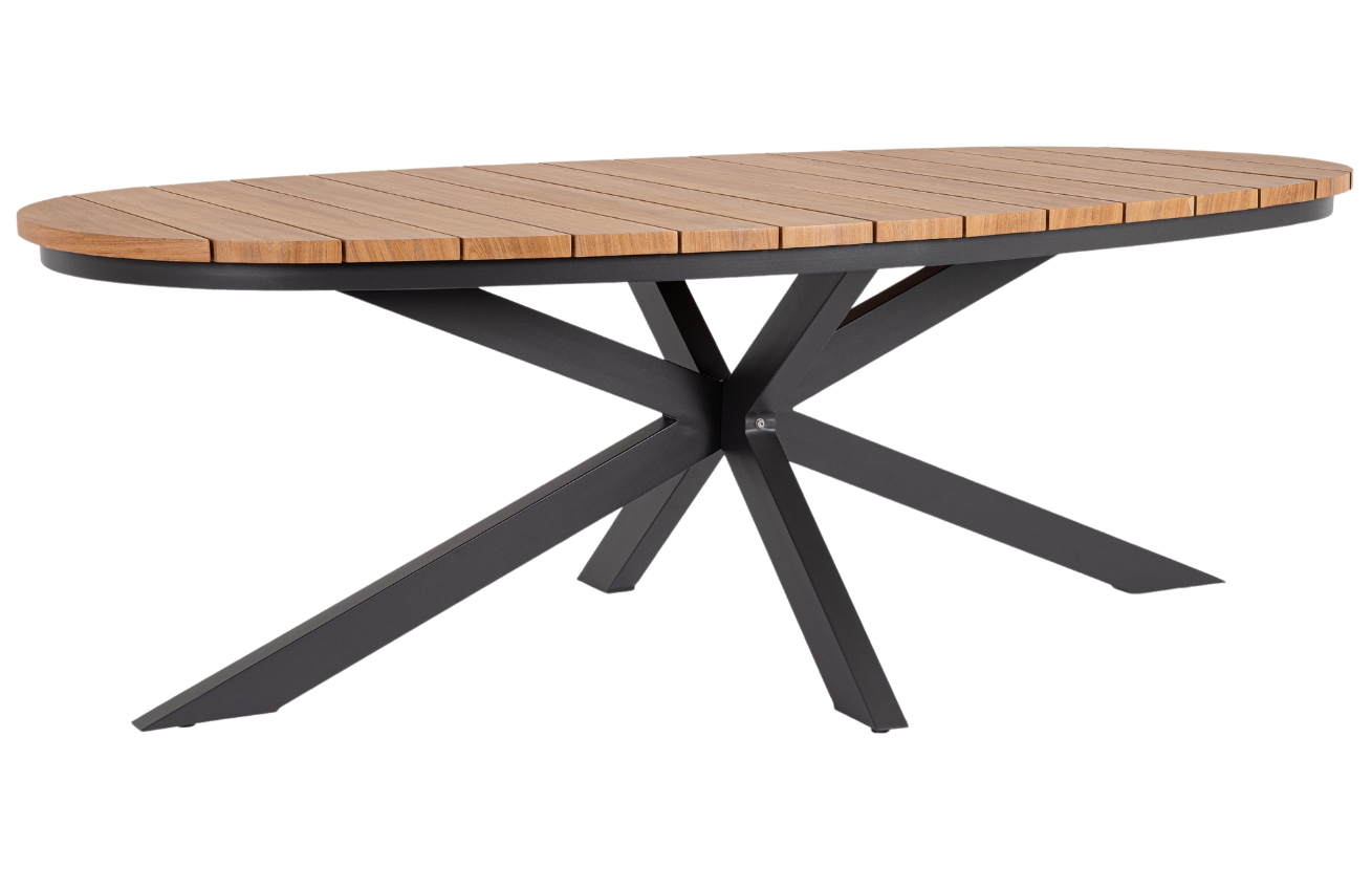 Bizzotto Hliníkový zahradní stůl  Zelmar 218 x 115 cm s šedou podnoží Bizzotto