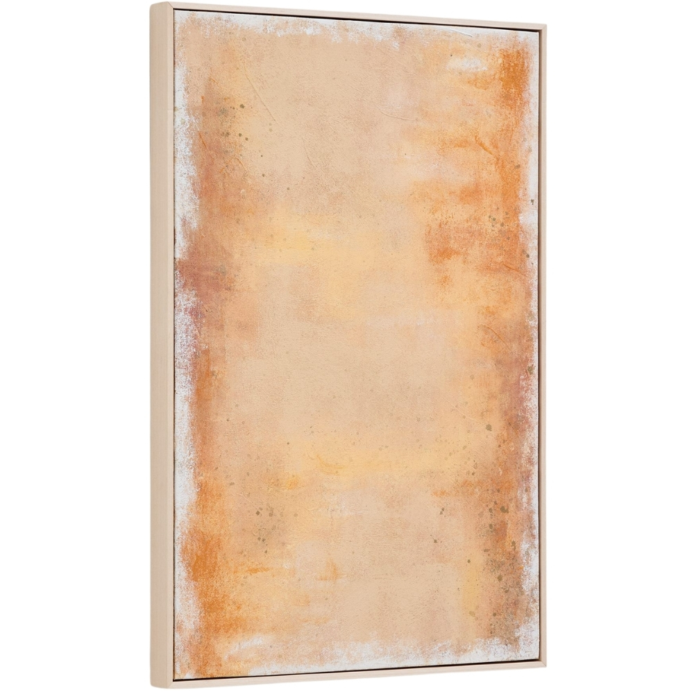 Kave Home Žlutý abstraktní obraz Selnar 90 x 60 cm Kave Home