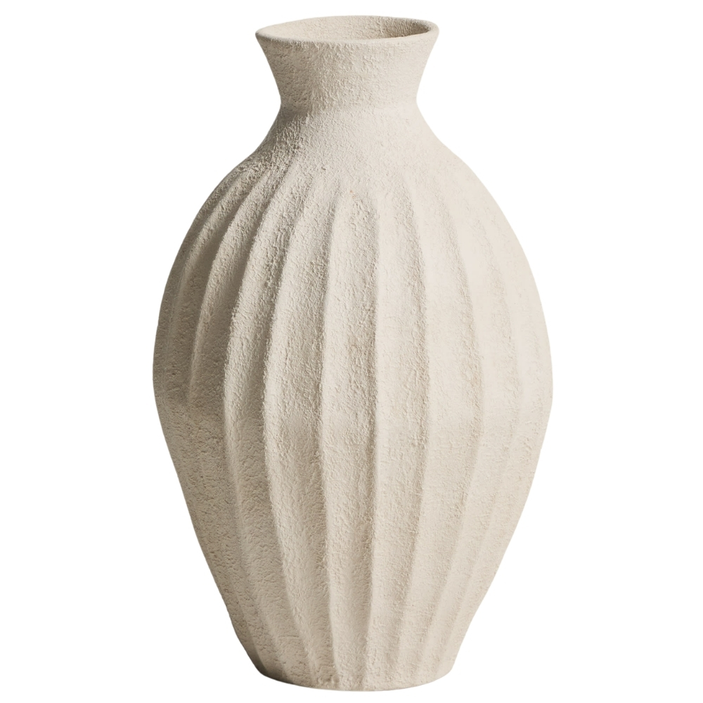 Kave Home Béžová váza Arquena 67 cm Kave Home