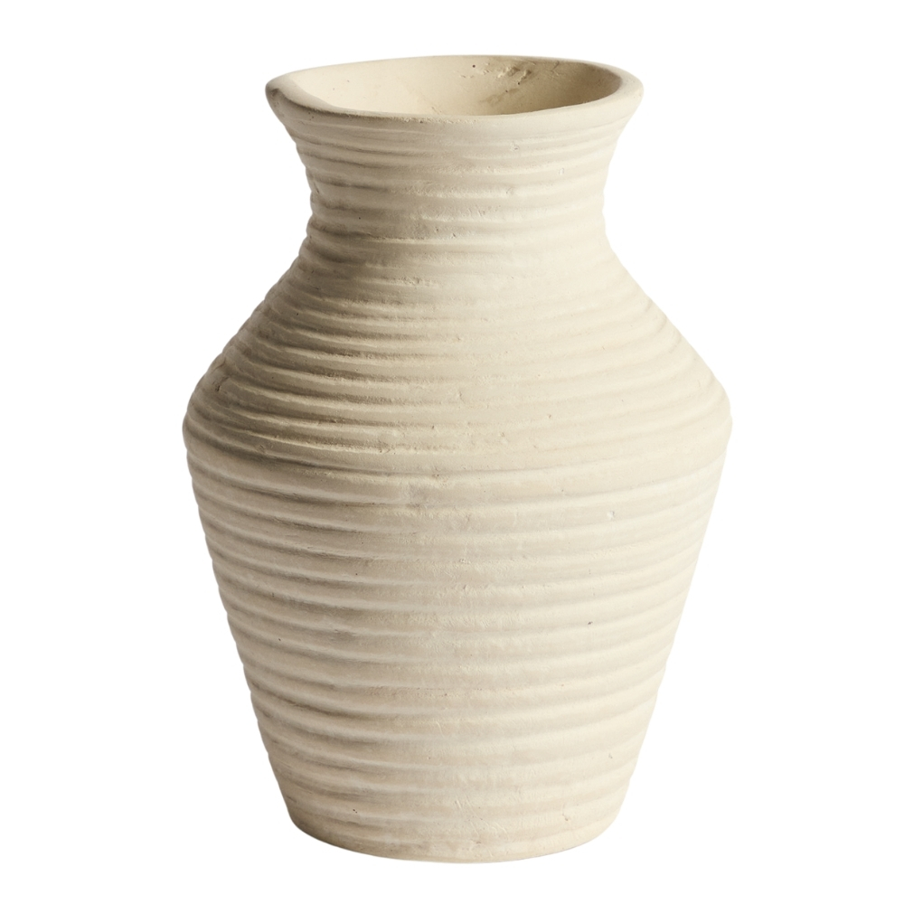 Kave Home Béžová váza Pria 25 cm Kave Home